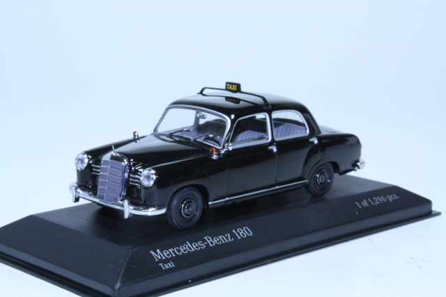 Mercedes 180 (w120) Ponton 1953 Taxi, musta