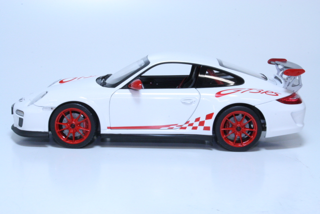 Porsche 911 GT3 RS 2010, valkoinen - Sulje napsauttamalla kuva