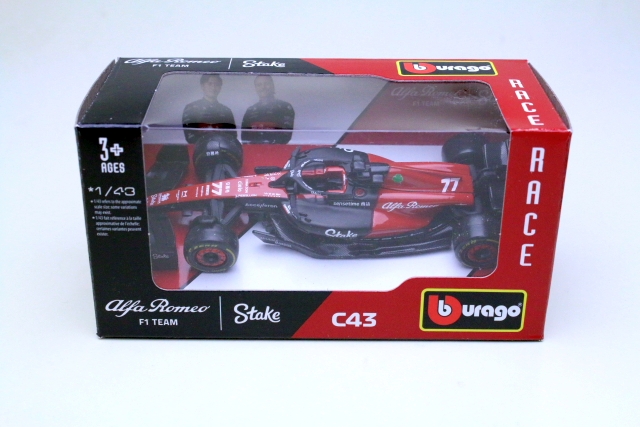 Alfa Romeo C43, F1 2023, V.Bottas, no.77