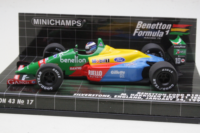 Benetton B188, First F1 Test Silverstone 1990, M.Häkkinen, no.19