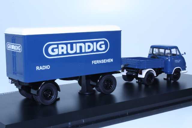 Hanomag Kurier Enser ja perävaunu "Grundig", sininen