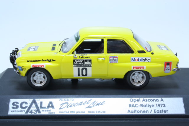 Opel Ascona A, RAC 1973, R.Aaltonen, no.10