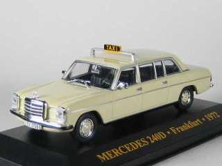 Mercedes 240D Taxi Frankfurt 1972, valkoinen - Sulje napsauttamalla kuva