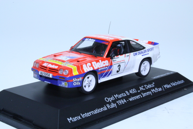 Opel Manta B 400 "AC Delco", Manx Rally 1984, J. McRae, no.3