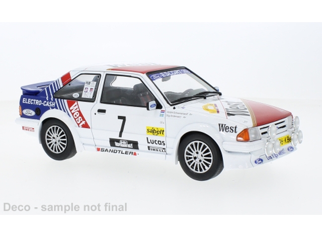 Ford Escort Mk3 RS Turbo, Haspengouw 1985, S.Andervang, no.7