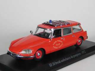 Citroen ID20 Break, Ambulance de Pompiers 1972