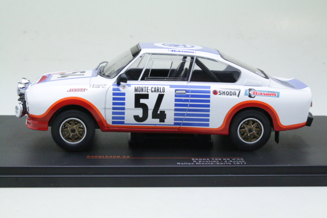Skoda 130 RS, Monte Carlo 1977, S.Kvaizar/J.Kotek, no.54