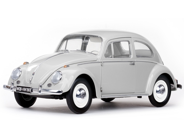 VW Beetle Saloon 1961, white