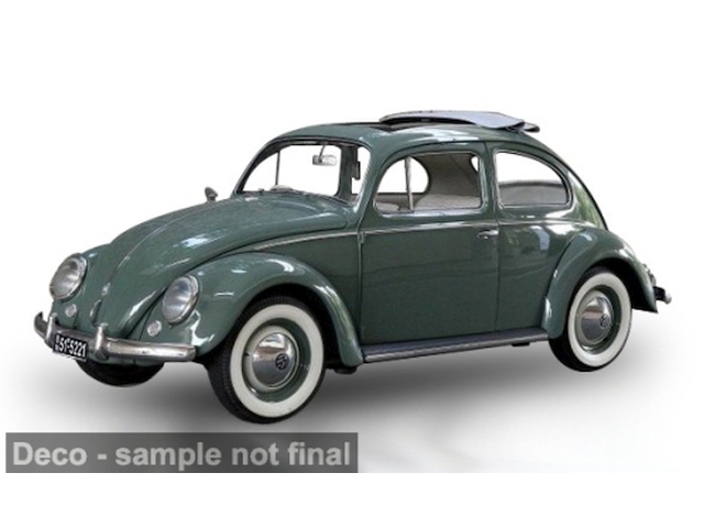 VW Kupla Saloon Opening Roof 1950, vaaleanvihreä