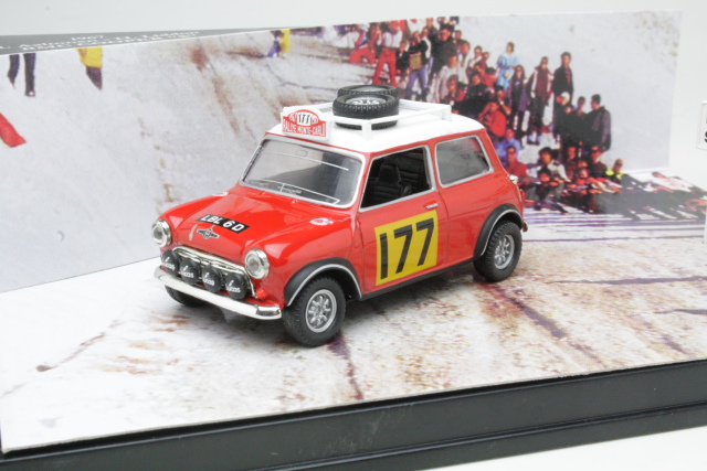 Mini Cooper S1275, 1st. Monte Carlo 1967, R.Aaltonen, no.177