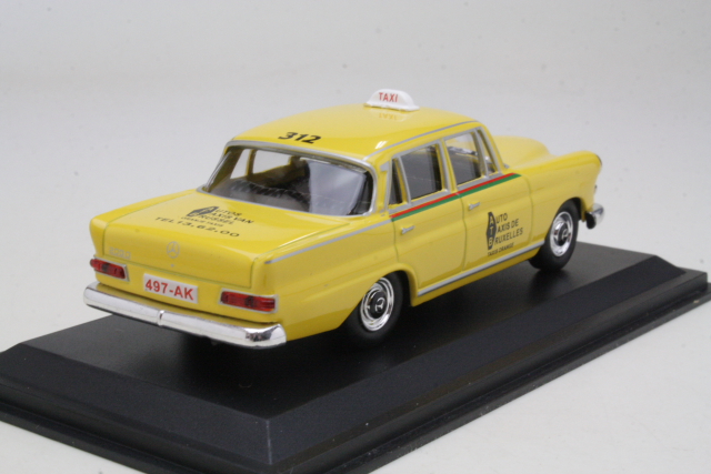 Mercedes 200D (w110) 1962, keltainen "Taxi Bruxelles"