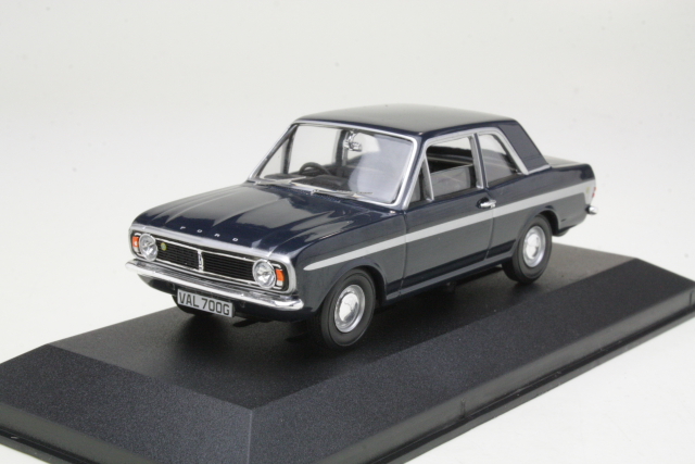 Ford Cortina Lotus Mk2, dark blue/silver