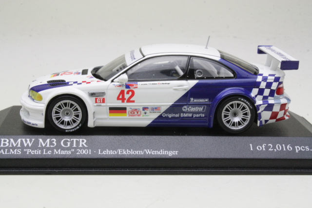 BMW M3 GTR, ALMS 2001, J.J.Lehto/F.Ekblom/K.Wendlinger, no.42