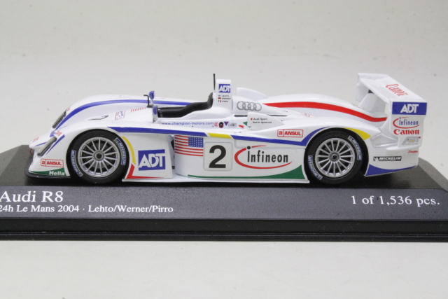 Audi R8, 3rd. LeMans 2004, J.J.Lehto/M.Werner/E.Pirro, no.2