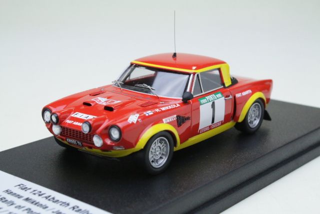 Fiat 124 Abarth, 2nd. Portugal 1975, H.Mikkola, no.1