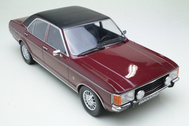Ford Granada Mk1 1975, tummanpunainen/musta