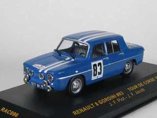 Renault 8 Gordini, Tour de Corse 1966, J.F.Piot, no.83