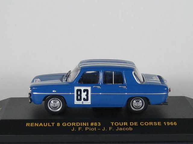 Renault 8 Gordini, Tour de Corse 1966, J.F.Piot, no.83