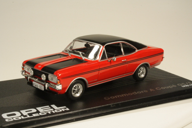 Opel Commodore A GS/E Coupe 1970, punainen/musta
