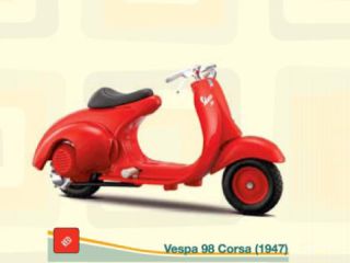 Vespa 98 Corsa 1947, punainen - Sulje napsauttamalla kuva