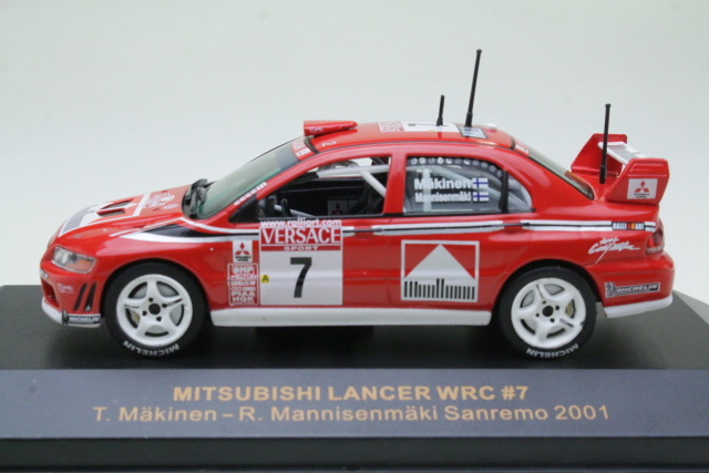 Mitsubishi Lancer WRC, San Remo 2001, T.Mäkinen, no.7