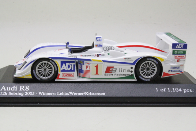 Audi R8, 12h Sebring 2005, J.J.Lehto/M.Werner/T.Kristensen, no.1