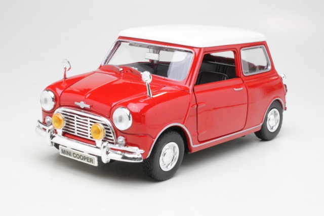 Mini Cooper 1969, punainen/valkoinen