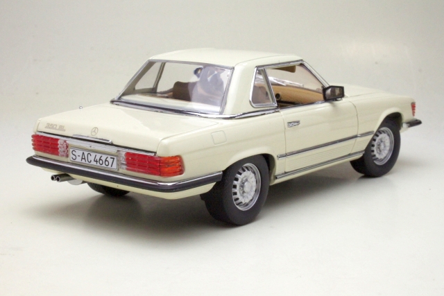 Mercedes 350 SL Hard Top 1977, valkoinen