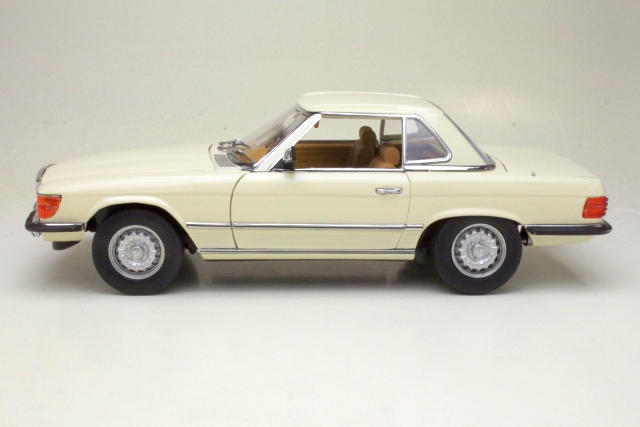 Mercedes 350 SL Hard Top 1977, valkoinen