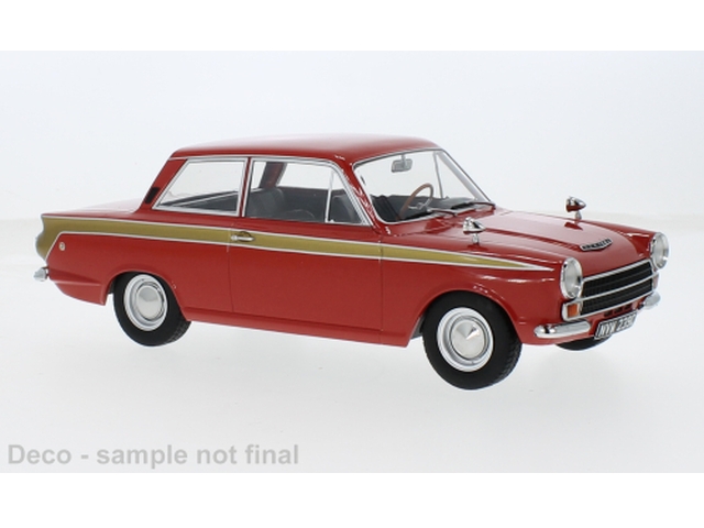 Ford Lotus Cortina Mk1 1966, punainen