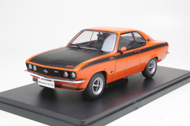 Opel Manta A GT/E 1974, oranssi/musta