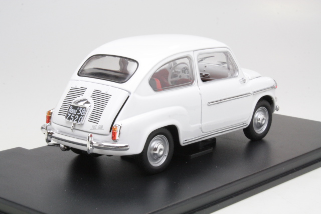 Fiat 600D 1960, valkoinen