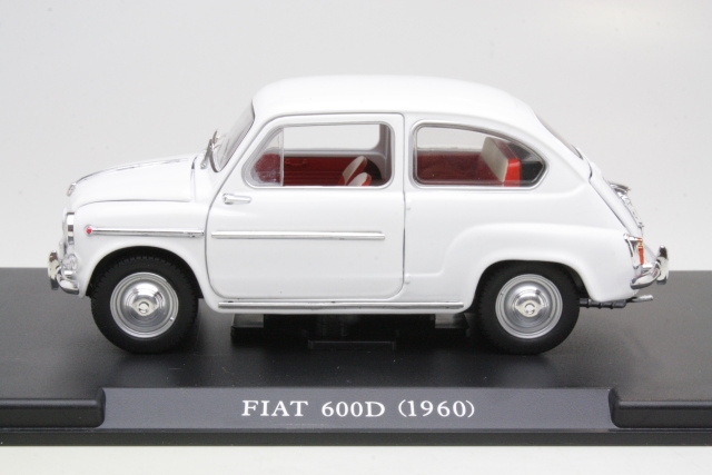 Fiat 600D 1960, valkoinen