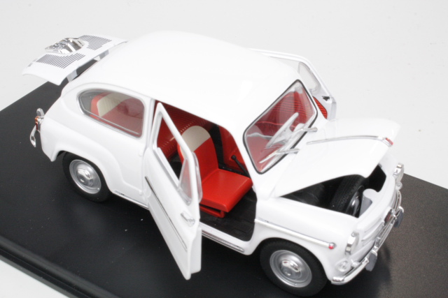 Fiat 600D 1960, valkoinen