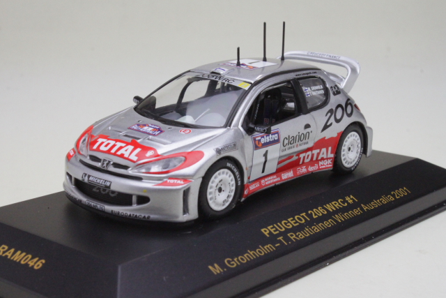 Peugeot 206 WRC, Australia 2001, M.Grönholm, no.1