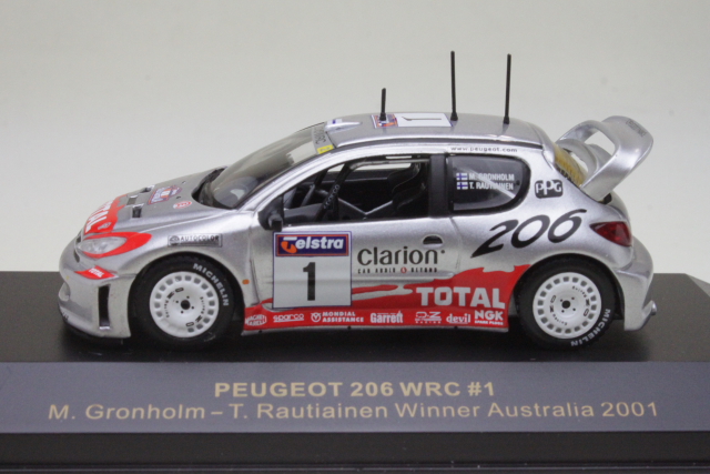 Peugeot 206 WRC, Australia 2001, M.Grönholm, no.1