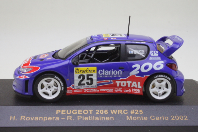 Peugeot 206 WRC, Monte Carlo 2002, H.Rovanperä, no.25