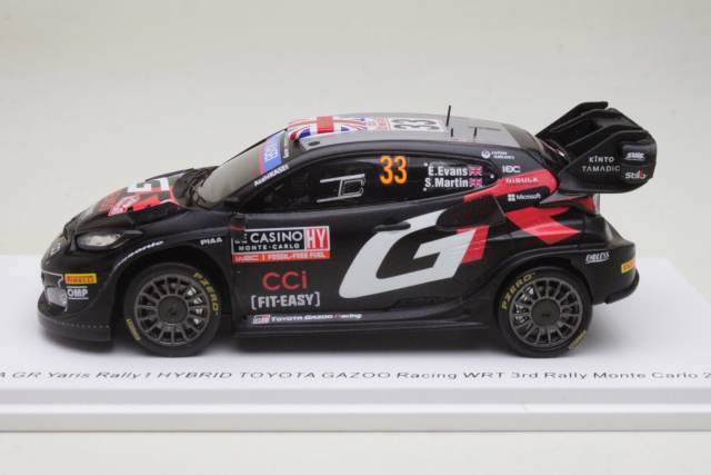 Toyota GR Yaris Rally1, 3rd. Monte Carlo 2024, E.Evans, no.33