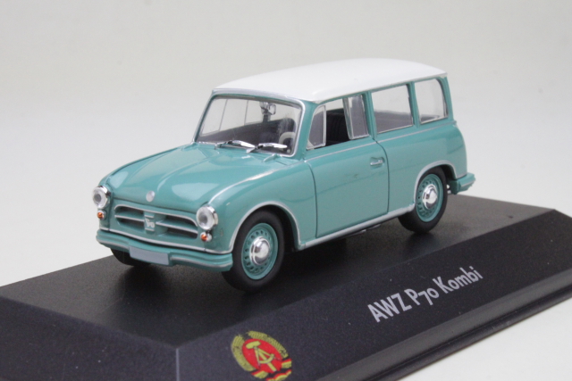 AWZ P70 Kombi 1957, vihreä/valkoinen