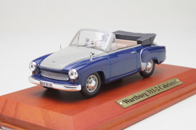 Wartburg 311 Cabriolet 1959, sininen/valkoinen