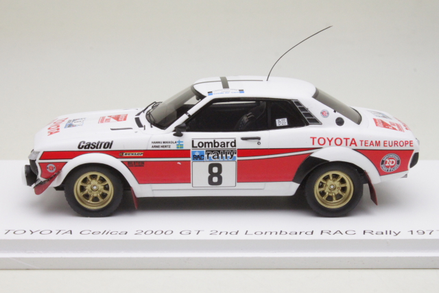 Toyota Celica 2000 GT, RAC 1977, H.Mikkola, no.8