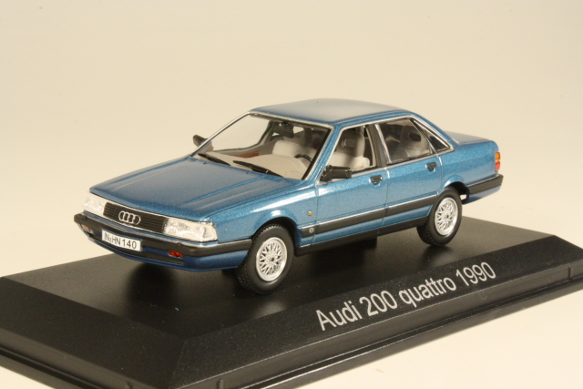 Audi 200 Quattro 1990, sininen - Sulje napsauttamalla kuva