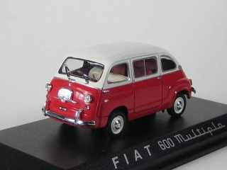 Fiat 600 Multipla 1963, punainen / valkoinen