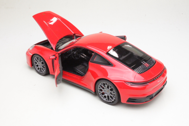 Porsche 911 Carrera 4S (992) 2019, punainen