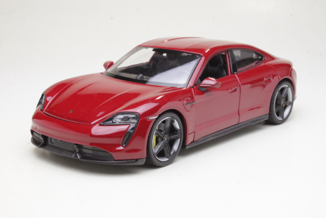 Porsche Taycan Turbo S 2021, tummanpunainen