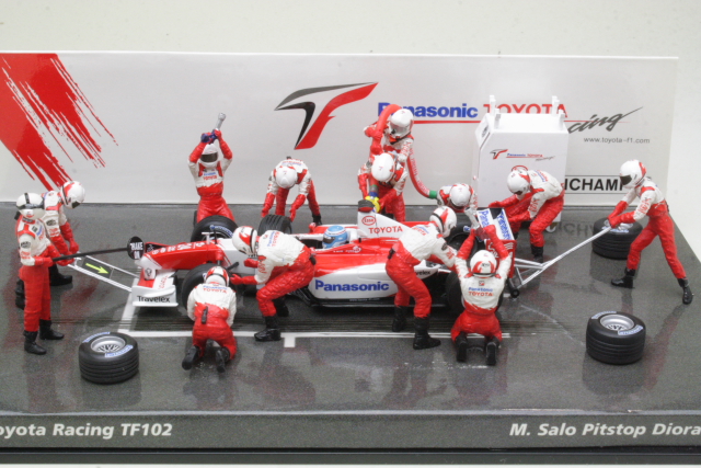 Toyota TF102, F1 2002, M.Salo "Pitstop diorama"