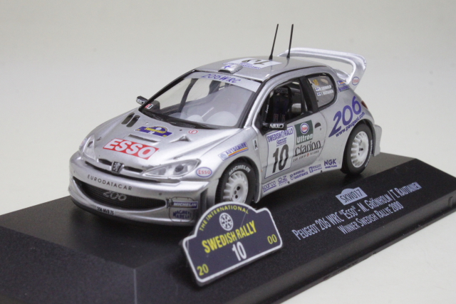 Peugeot 206 WRC, Sweden 2000, M.Grönholm, no.10