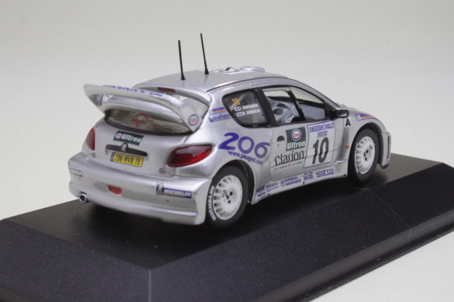 Peugeot 206 WRC, Sweden 2000, M.Grönholm, no.10