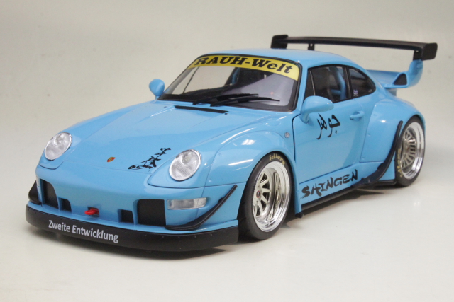 Porsche 993 (993) RWB Bodykit Shingen 2018, sininen