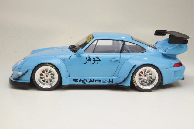 Porsche 993 (993) RWB Bodykit Shingen 2018, sininen